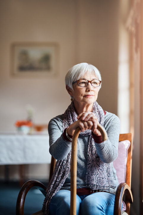 Lonely senior woman Lonely senior woman