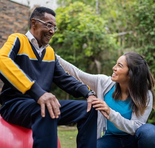 Carebuilders caregiver and patient